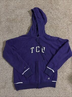 TCU Nike Purple Zip-Up Hoodie